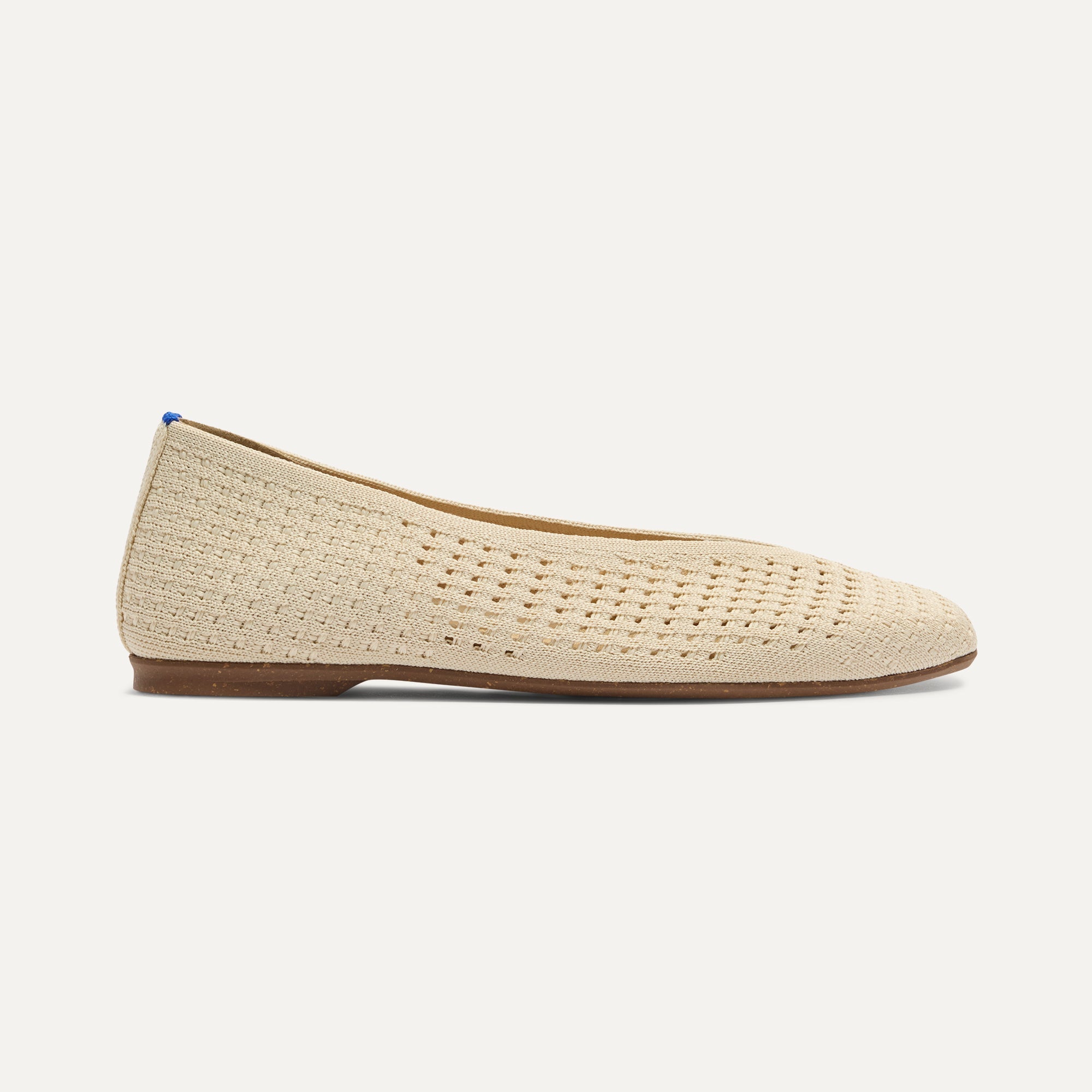 The Max Square Ballerina - Off White Mesh